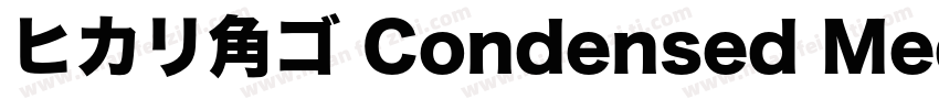 ヒカリ角ゴ Condensed Medium字体转换